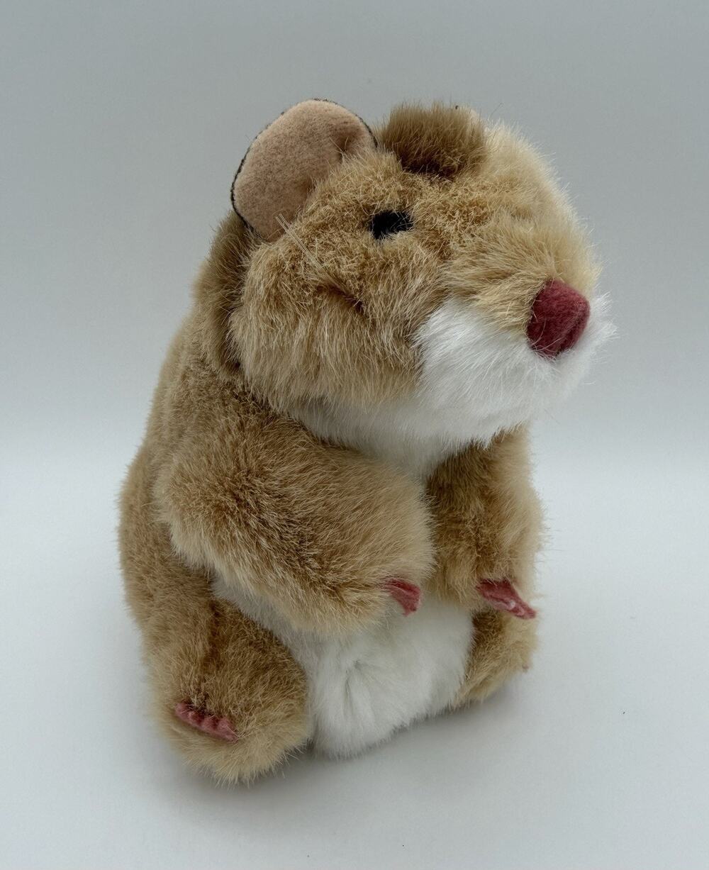 Folkmanis Hamster Hand Puppet Plush 6" Tan Soft Folk Tails Stuffed Animal